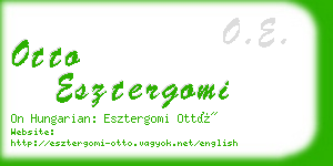 otto esztergomi business card